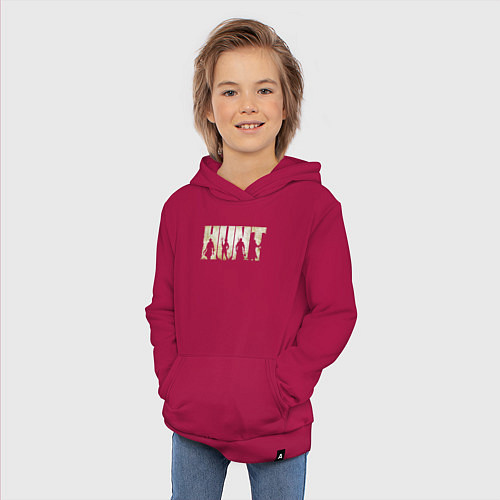 Детская толстовка-худи Hunt: Showdown Logo / Маджента – фото 3