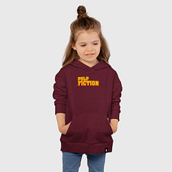 Толстовка детская хлопковая Pulp Fiction, цвет: меланж-бордовый — фото 2