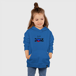 Толстовка детская хлопковая Russia, цвет: синий — фото 2
