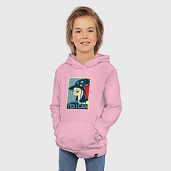 Толстовка детская хлопковая MLP: Yes I Can, цвет: светло-розовый — фото 2
