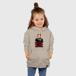 Толстовка детская хлопковая Gatsby: You Speak, цвет: миндальный — фото 2