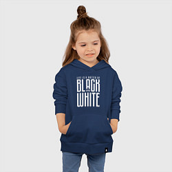 Толстовка детская хлопковая Juventus: Black & White, цвет: тёмно-синий — фото 2
