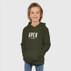 Толстовка детская хлопковая Apex Legends, цвет: хаки — фото 2