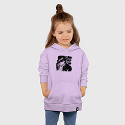 Толстовка детская хлопковая JoJo, цвет: лаванда — фото 2