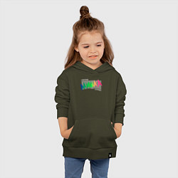 Толстовка детская хлопковая Mishka NYC x Tessa Violet, цвет: хаки — фото 2