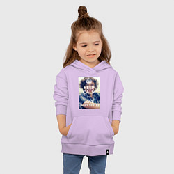 Толстовка детская хлопковая Keep Calm & Love Harry Styles цвета лаванда — фото 2