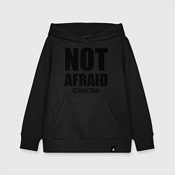 Толстовка детская хлопковая Not Afraid, цвет: черный