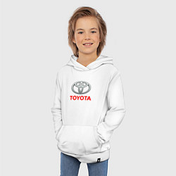 Толстовка детская хлопковая TOYOTA, цвет: белый — фото 2