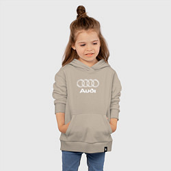 Толстовка детская хлопковая AUDI, цвет: миндальный — фото 2