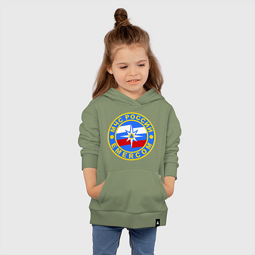 Детская толстовка-худи Emercom Russia / Авокадо – фото 4