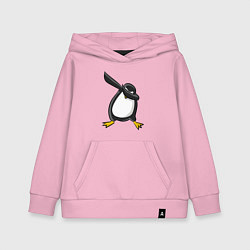 Толстовка детская хлопковая DAB Pinguin, цвет: светло-розовый
