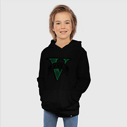 Толстовка детская хлопковая GTA V: Logo, цвет: черный — фото 2
