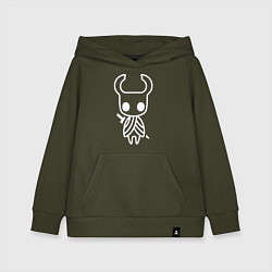 Толстовка детская хлопковая Hollow Knight: Minimalism, цвет: хаки