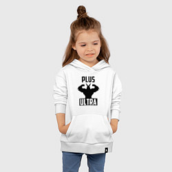 Толстовка детская хлопковая PLUS ULTRA черный, цвет: белый — фото 2