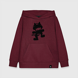 Толстовка детская хлопковая MONSTERCAT, цвет: меланж-бордовый