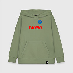 Толстовка детская хлопковая Nasa mania, цвет: авокадо