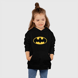 Толстовка детская хлопковая Batman, цвет: черный — фото 2