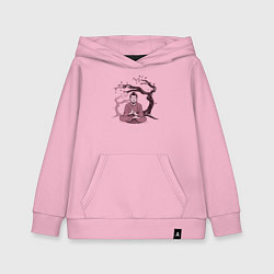 Толстовка детская хлопковая Будда Сакура, цвет: светло-розовый