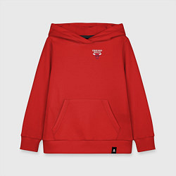 Толстовка детская хлопковая CHICAGO BULLS, цвет: красный