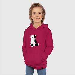 Толстовка детская хлопковая Monokuma, цвет: маджента — фото 2