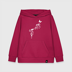 Толстовка детская хлопковая Banksy, цвет: маджента