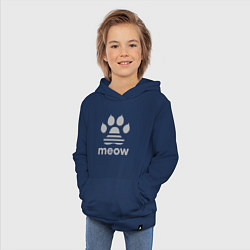 Толстовка детская хлопковая Meow, цвет: тёмно-синий — фото 2