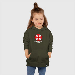 Толстовка детская хлопковая UMBRELLA CORP, цвет: хаки — фото 2