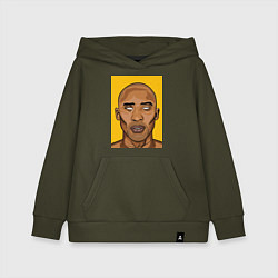 Толстовка детская хлопковая Kobe 24, цвет: хаки