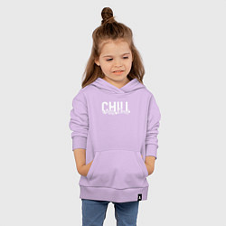 Толстовка детская хлопковая Chill, цвет: лаванда — фото 2