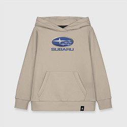 Толстовка детская хлопковая SUBARU, цвет: миндальный