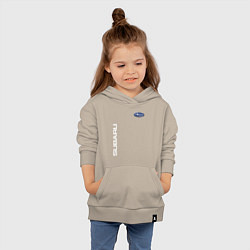 Толстовка детская хлопковая SUBARU, цвет: миндальный — фото 2