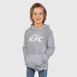 Толстовка детская хлопковая Боец KFC, цвет: меланж — фото 2