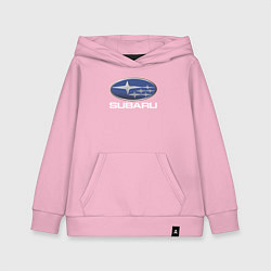 Толстовка детская хлопковая SUBARU, цвет: светло-розовый