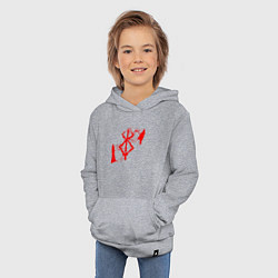 Толстовка детская хлопковая BERSERK, цвет: меланж — фото 2