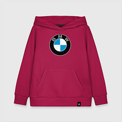 Толстовка детская хлопковая BMW, цвет: маджента