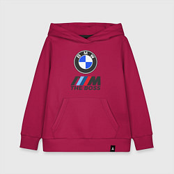 Толстовка детская хлопковая BMW BOSS, цвет: маджента