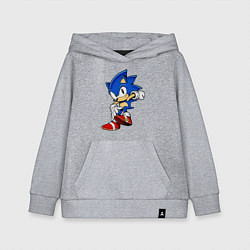 Толстовка детская хлопковая SONIC, цвет: меланж