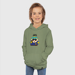 Толстовка детская хлопковая South Park Картман, цвет: авокадо — фото 2
