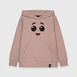 Толстовка детская хлопковая ЛИЦО БАНАНА ИЗ FORTNITE, цвет: пыльно-розовый