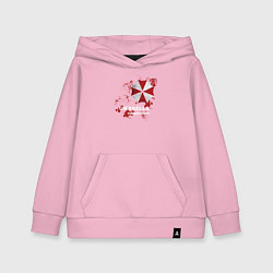 Толстовка детская хлопковая Umbrella, цвет: светло-розовый