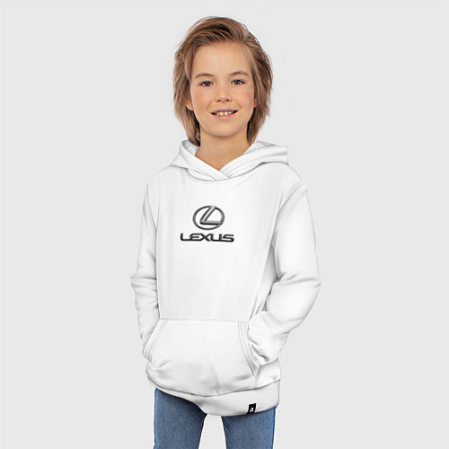 Детская толстовка-худи LEXUS / Белый – фото 3