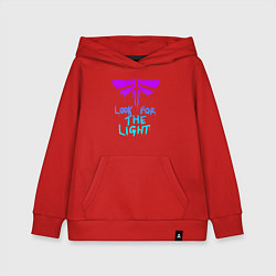 Толстовка детская хлопковая ЦИКАДЫ LOOK FOR THE LIGHT, цвет: красный