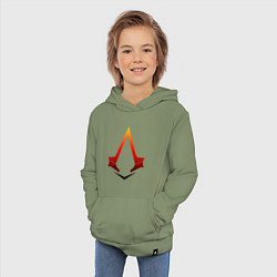Толстовка детская хлопковая Assassins Creed, цвет: авокадо — фото 2