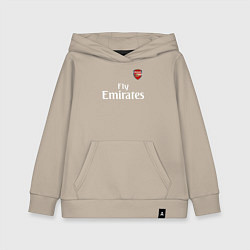 Толстовка детская хлопковая ARSENAL, цвет: миндальный
