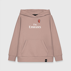Толстовка детская хлопковая ARSENAL, цвет: пыльно-розовый