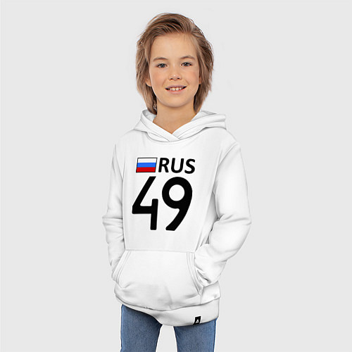 Детская толстовка-худи RUS 49 / Белый – фото 3
