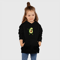 Толстовка детская хлопковая Авокадо дэб, цвет: черный — фото 2
