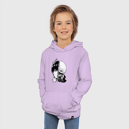 Детская толстовка-худи Токийский гуль / Лаванда – фото 3
