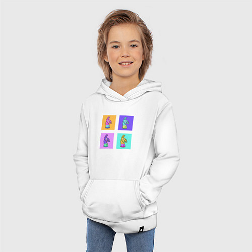 Детская толстовка-худи Фортнайт поп-ап / Белый – фото 3