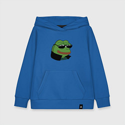 Толстовка детская хлопковая Pepe в очках EZ, цвет: синий